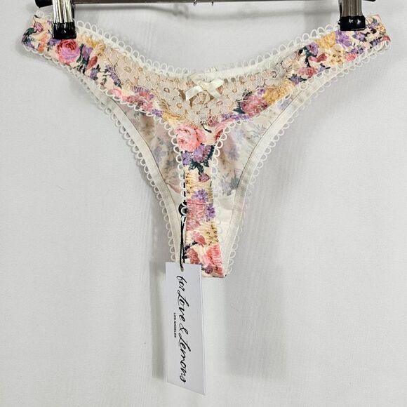 NWT For Love and Lemons Garden Party Thong - Size XS - Picture 7 of 9